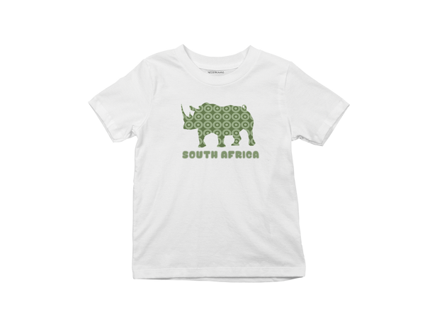 Rhino Shweshwe Print - Kids Shirt