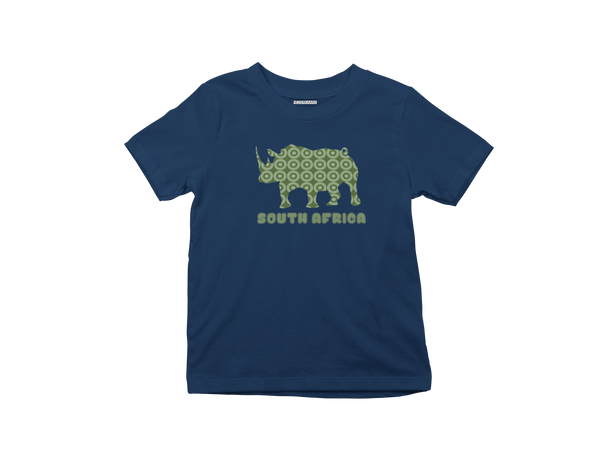 Rhino Shweshwe Print - Kids Shirt