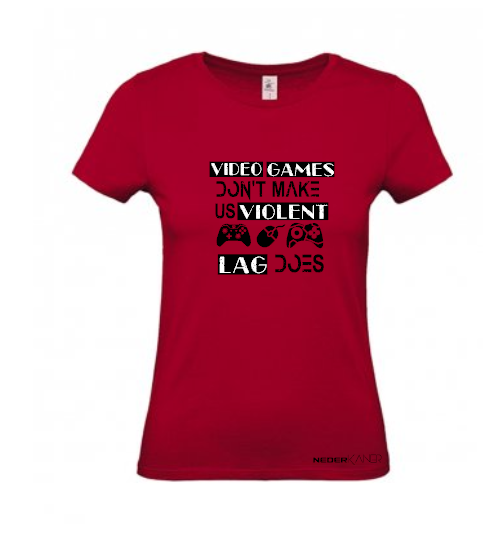 Video Games Don't Make Us Violent Lag Does - Mens Shirt