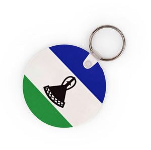 Lesotho Flag Keyring - Available In 3 Shapes