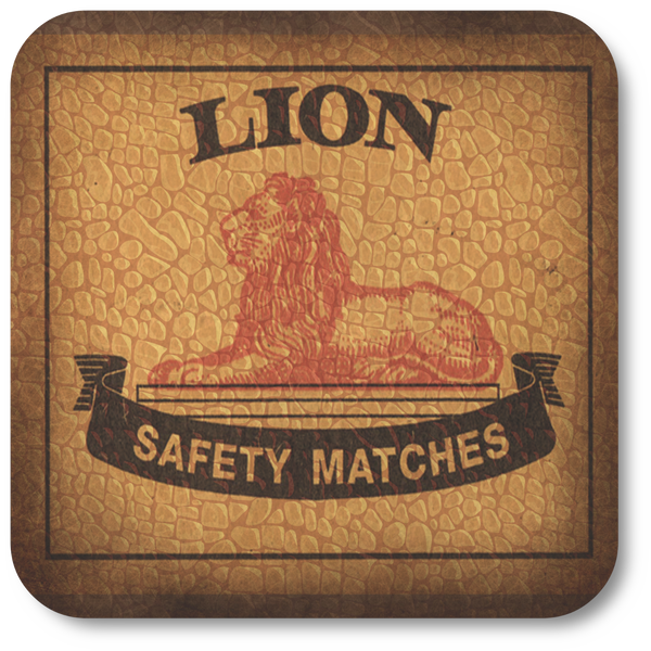 Lion Matches, Golden Syrup, Five Roses and Ouma Rusks Coasters (Set of 4)