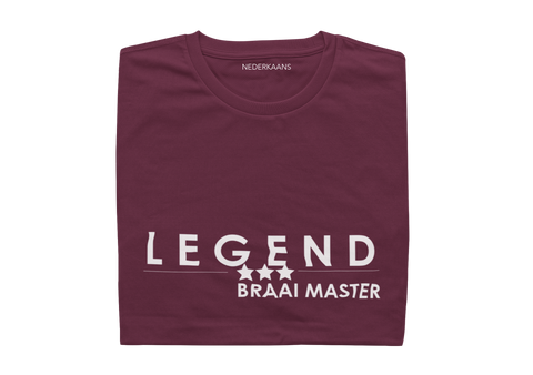 Legend Braai Master T-shirt, South African - Mens Shirt