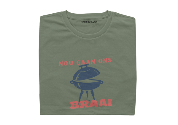 Nou Gaan Ons BRAAI - Mens Shirt