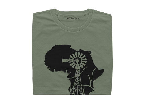 Africa With Windmill - Ladies Shirt