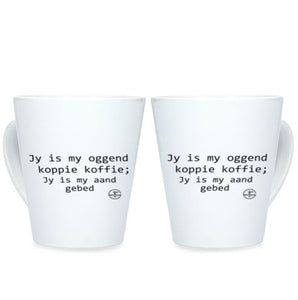 Jy Is My Oggend Koppie Koffie, Jy Is My Aand Gebed - Conical Mug (1 Mug)