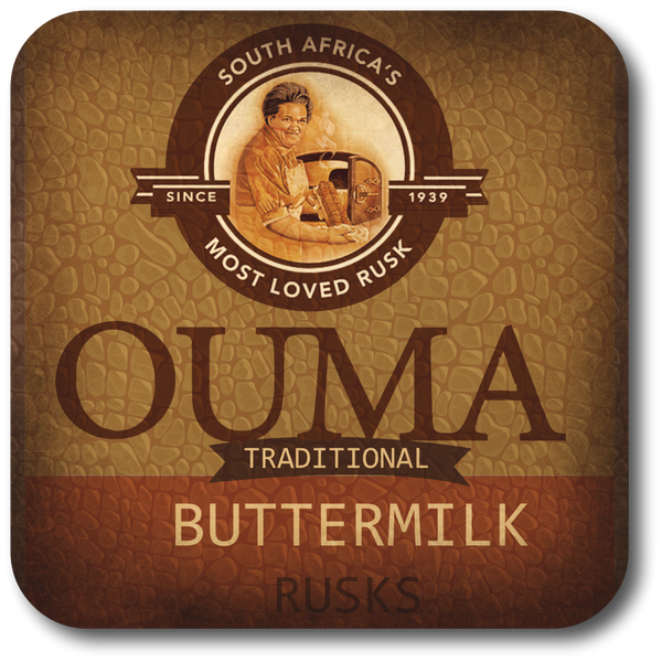 Lion Matches, Golden Syrup, Five Roses and Ouma Rusks Coasters (Set of 4)