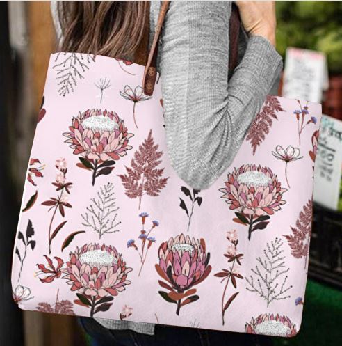 Pink Protea Handbag (Tote)