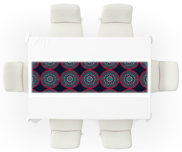 Black and Red Table Runner