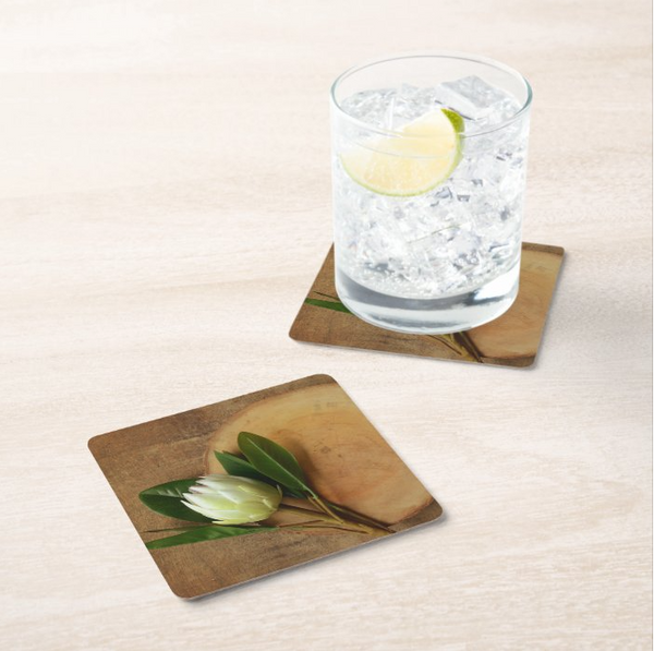 White King Protea Coasters (Set of 4)