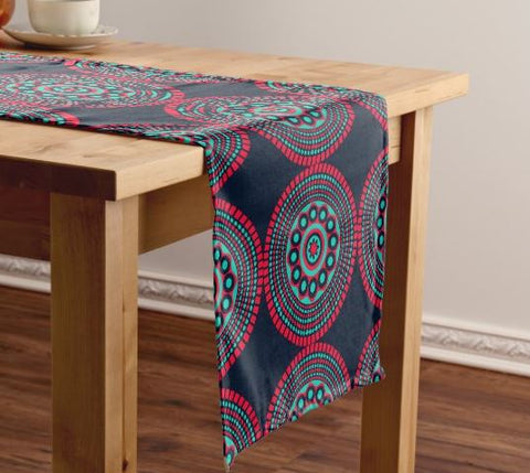 Black and Red Table Runner