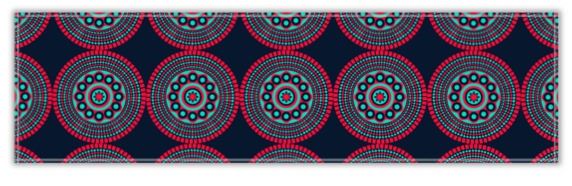 Black and Red Table Runner