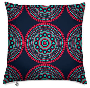 Red Black Shweshwe Cushion Cover