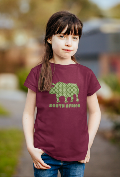 Rhino Shweshwe Print - Kids Shirt