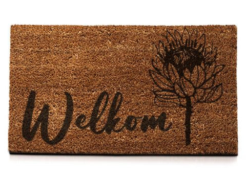 Welkom..Protea... - Doormat (AFRIKAANS)