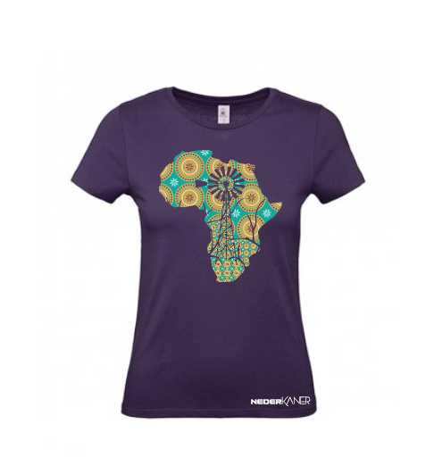 Windmill Design With Shweshwe Print - Ladies Shirt